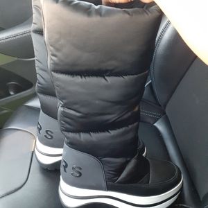 Michael Kors Womens Gamma Mid-calf Weather Boots Black